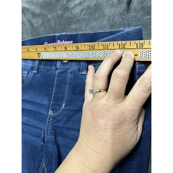 Tommy Bahama Skinny Jeans Girls Sz 12 Jeggins 2 Pairs - Med Wash/Dark Wash - Picture 4 of 14